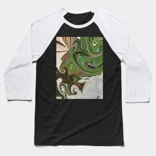 Abstract Marbling Baseball T-Shirt